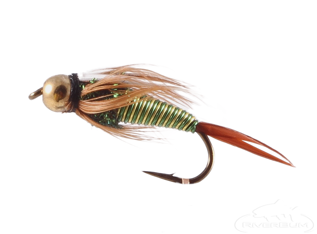 Prince Nymph, Hot Wire Green-Yellow, Tungsten Bead Head