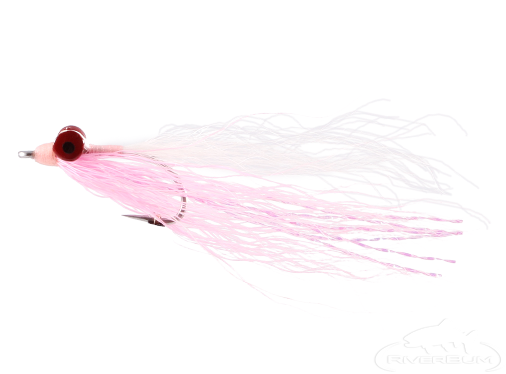 Pink Candy Shrimp Striped Bass Flounder Fluke Fishing Rig Flies 3ct 19J