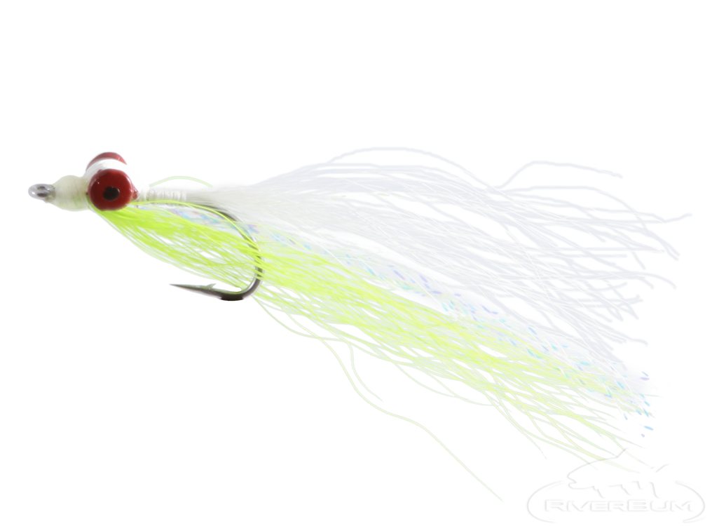 Clouser Deep Minnow, Chartreuse-White