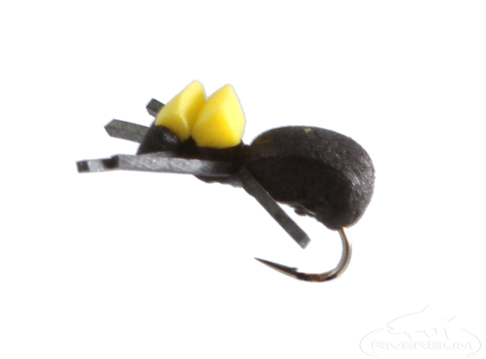 Fly fishing flies: ant foam black
